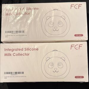 Integrated Silicone Milk Collector - White